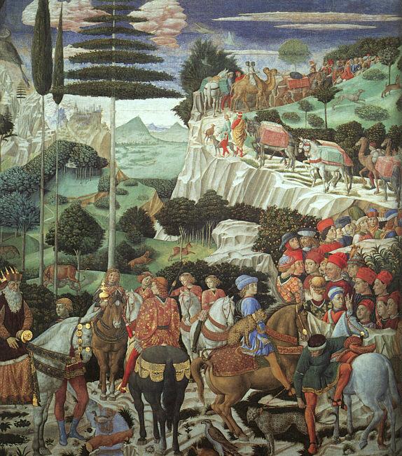 Benozzo Gozzoli Procession of the Magus Melchoir